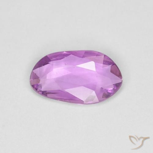 0.65ct 天然 ミディアムパープル サファイア, ファンシー, VS