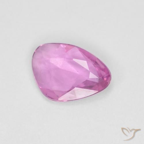 0.58ct 天然 ロイヤルパープルピンク サファイア, ファンシー, VS