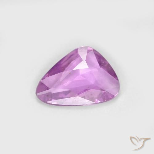 0.56ct 天然 ピンクがかったパープル サファイア, ファンシー, VS