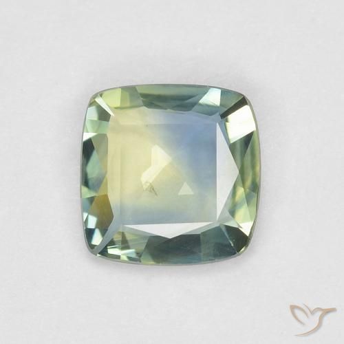 0.66ct 天然 マルチカラー サファイア, クッション, VVS