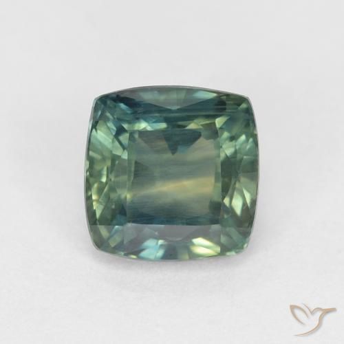 1.14ct 天然 マルチカラー サファイア, クッション, VVS-VS