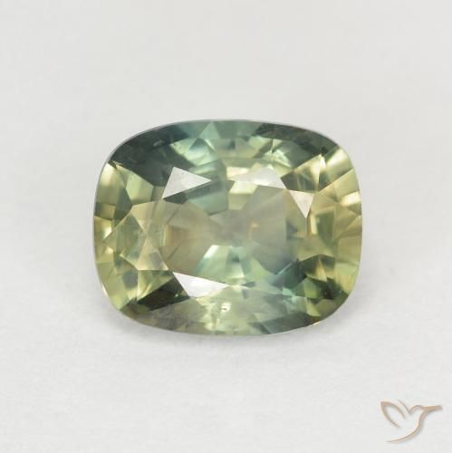 1.40ct 天然 マルチカラー サファイア, クッション, VS