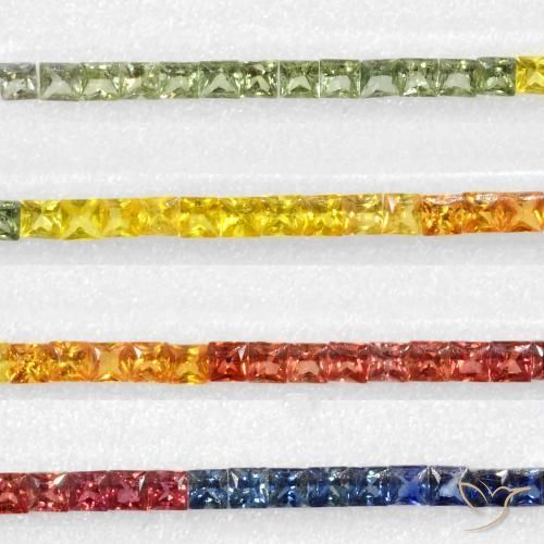Shop natural 8.78ct マルチカラー サファイア gems, 四角形, from タンザニア at GemSelect. In stock, global shipping!