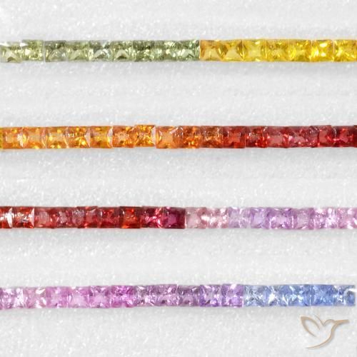 Shop natural 6.42ct マルチカラー サファイア gems, 四角形, from タンザニア at GemSelect. In stock, global shipping!