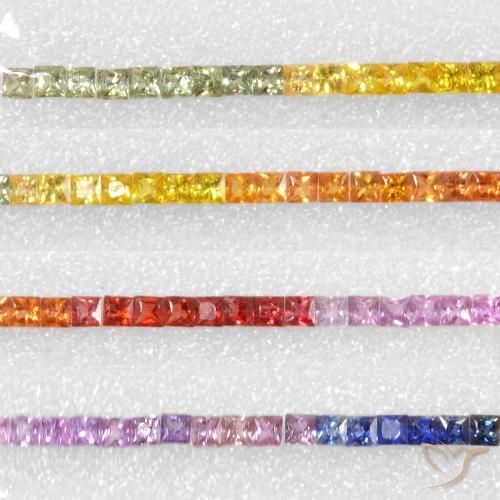 Shop natural 6.64ct マルチカラー サファイア gems, 四角形, from タンザニア at GemSelect. In stock, global shipping!