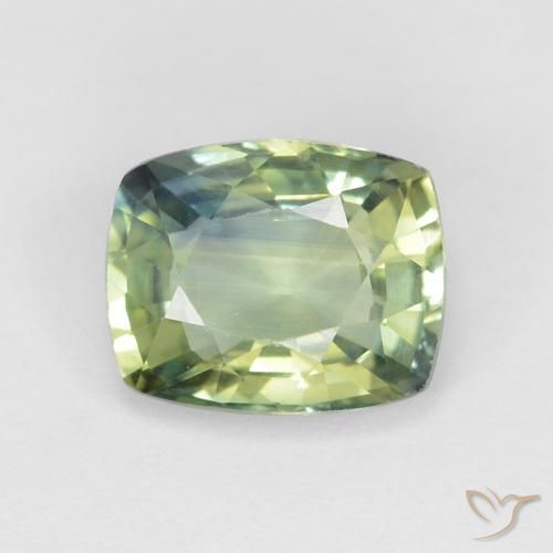 1.29ct 天然 マルチカラー サファイア, クッション, VVS