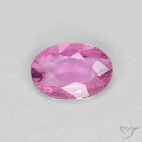 0.39ct 天然 ロイヤルパープルピンク サファイア, 楕円形, VVS-VS