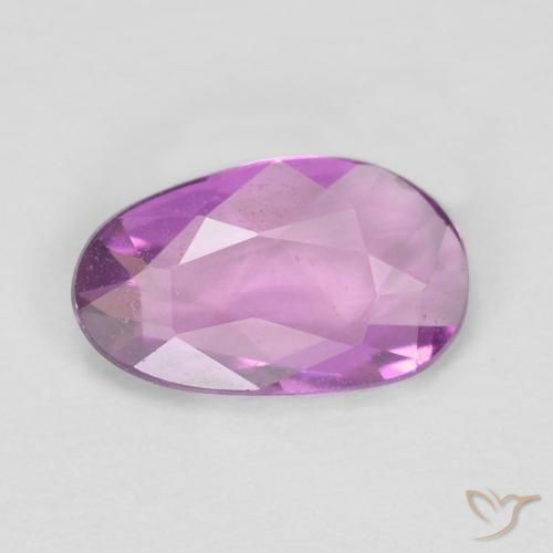0.55ct 天然 ロイヤルパープルピンク サファイア, ファンシー, VVS