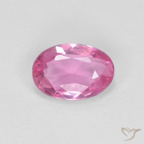 0.47ct 天然 ミディアムピンク サファイア, 楕円形, VVS