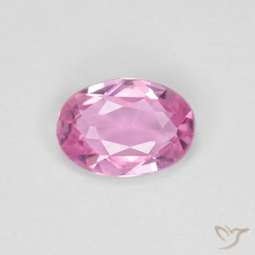 0.41ct 天然 ホットピンク サファイア, 楕円形, VVS