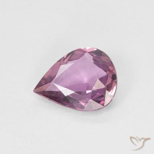 0.48ct 天然 Medium Dark-Purple サファイア, 洋梨の形, VVS-VS