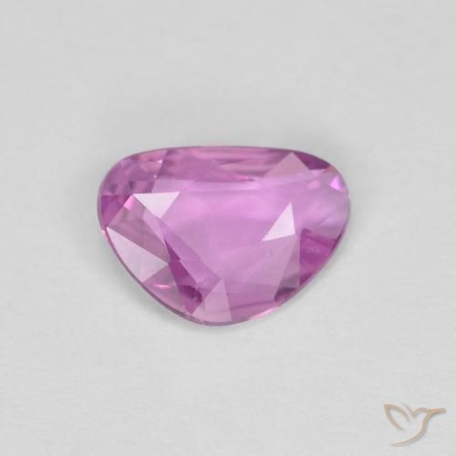 0.51ct 天然 ミディアムパープル サファイア, ファンシー, VVS-VS