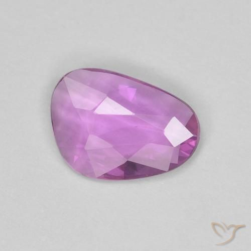 0.60ct 天然 濃いピンクがかった紫 サファイア, ファンシー, VVS