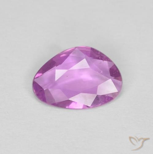 0.51ct 天然 深いピンクがかった紫 サファイア, ファンシー, VVS-VS