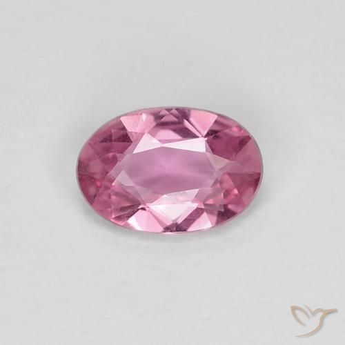 0.40ct 天然 ミディアムピンク サファイア, 楕円形, VVS-VS