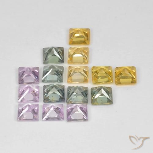 Shop natural 3.56ct マルチカラー サファイア gems, 四角形, from タンザニア at GemSelect. In stock, global shipping!