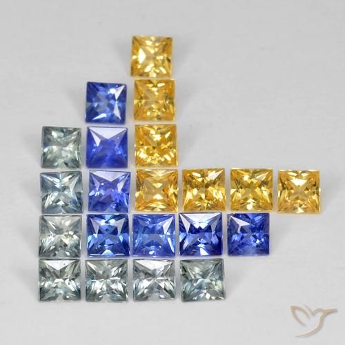 Shop natural 3.27ct マルチカラー サファイア gems, 四角形, from タンザニア at GemSelect. In stock, global shipping!
