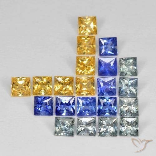 Shop natural 3.27ct マルチカラー サファイア gems, 四角形, from タンザニア at GemSelect. In stock, global shipping!