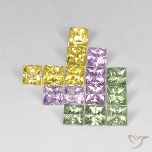 Shop natural 3.40ct マルチカラー サファイア gems, 四角形, from タンザニア at GemSelect. In stock, global shipping!