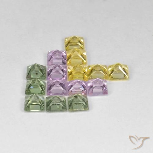 Shop natural 3.40ct マルチカラー サファイア gems, 四角形, from タンザニア at GemSelect. In stock, global shipping!
