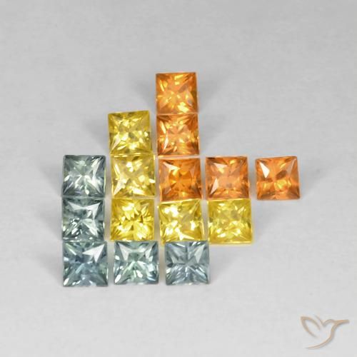 Shop natural 1.99ct マルチカラー サファイア gems, 四角形, from タンザニア at GemSelect. In stock, global shipping!