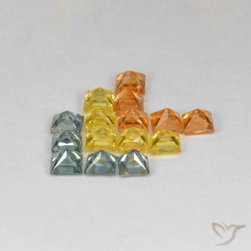 Shop natural 1.99ct マルチカラー サファイア gems, 四角形, from タンザニア at GemSelect. In stock, global shipping!