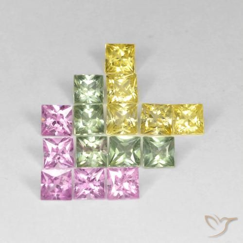 Shop natural 2.93ct マルチカラー サファイア gems, 四角形, from タンザニア at GemSelect. In stock, global shipping!