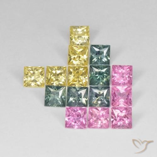 Shop natural 4.26ct マルチカラー サファイア gems, 四角形, from タンザニア at GemSelect. In stock, global shipping!