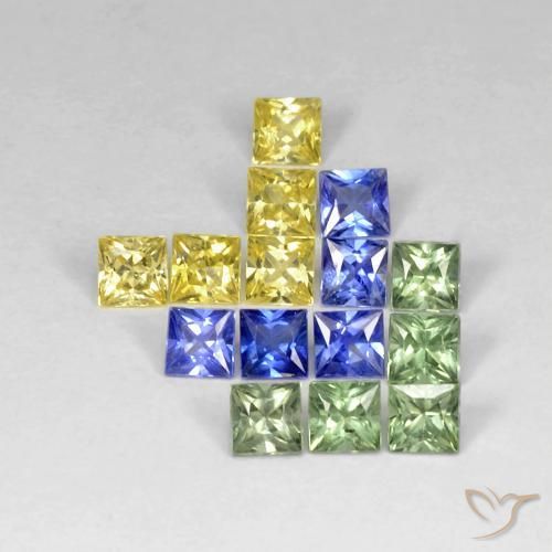 Shop natural 2.99ct マルチカラー サファイア gems, 四角形, from タンザニア at GemSelect. In stock, global shipping!