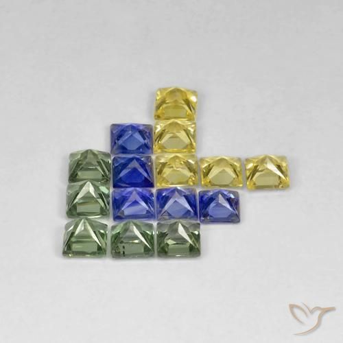 Shop natural 2.99ct マルチカラー サファイア gems, 四角形, from タンザニア at GemSelect. In stock, global shipping!