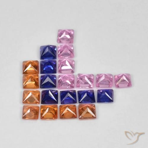 Shop natural 1.53ct マルチカラー サファイア gems, 四角形, from タンザニア at GemSelect. In stock, global shipping!