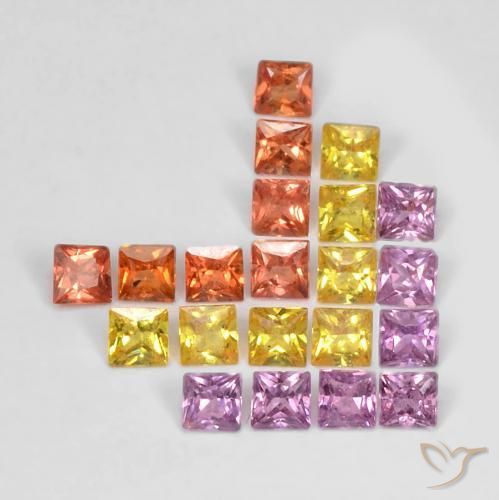 Shop natural 1.62ct マルチカラー サファイア gems, 四角形, from タンザニア at GemSelect. In stock, global shipping!