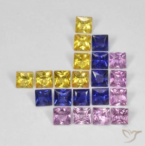 Shop natural 1.66ct マルチカラー サファイア gems, 四角形, from タンザニア at GemSelect. In stock, global shipping!