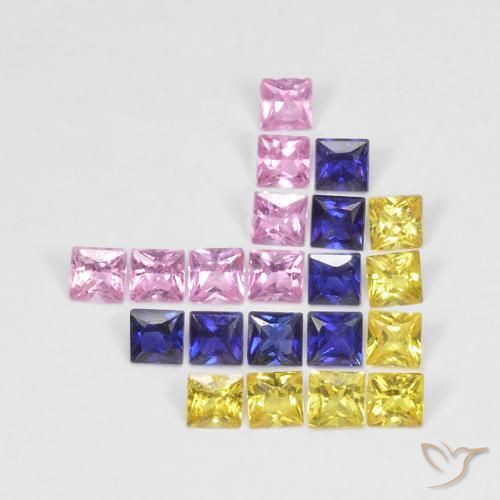 Shop natural 1.66ct マルチカラー サファイア gems, 四角形, from タンザニア at GemSelect. In stock, global shipping!