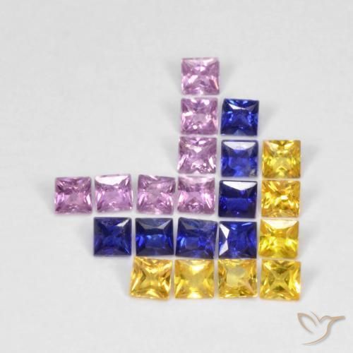 Shop natural 1.53ct マルチカラー サファイア gems, 四角形, from タンザニア at GemSelect. In stock, global shipping!