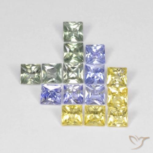 Shop natural 2.72ct マルチカラー サファイア gems, 四角形, from タンザニア at GemSelect. In stock, global shipping!