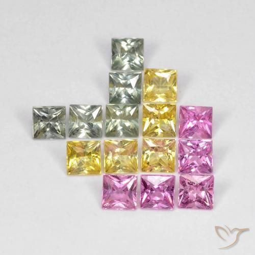 Shop natural 3.26ct マルチカラー サファイア gems, 四角形, from タンザニア at GemSelect. In stock, global shipping!