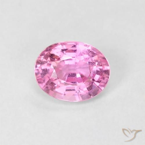 0.54ct 天然 濃いピンク サファイア, 楕円形, VS