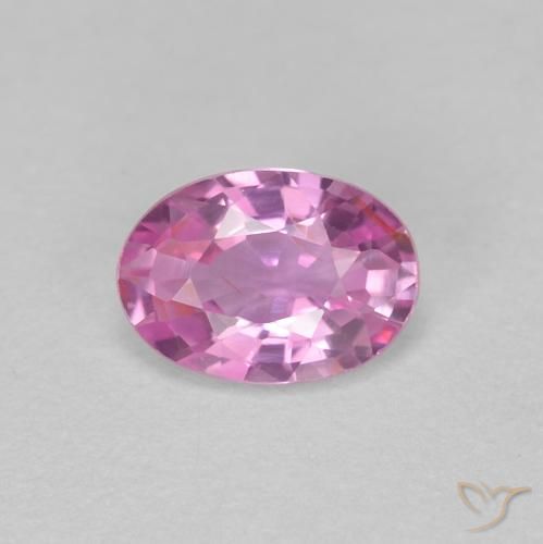 0.48ct 天然 濃いピンク サファイア, 楕円形, VS