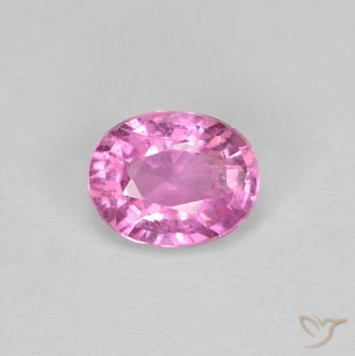 0.45ct 天然 ミディアムピンク サファイア, 楕円形, VS