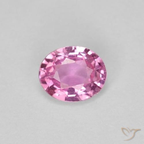 0.37ct 天然 ミディアムピンク サファイア, 楕円形, VVS-VS