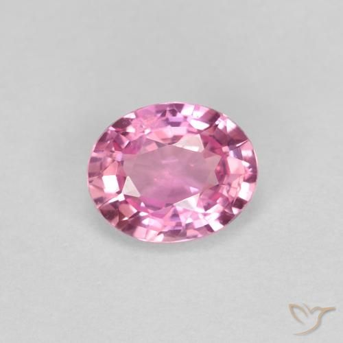 0.49ct 天然 ロイヤルパープルピンク サファイア, 楕円形, VS