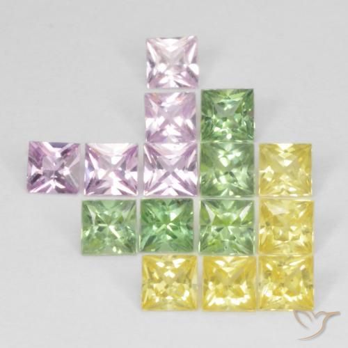 Shop natural 2.87ct マルチカラー サファイア gems, 四角形, from タンザニア at GemSelect. In stock, global shipping!