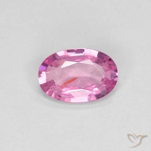0.44ct 天然 濃いピンク サファイア, 楕円形, VS