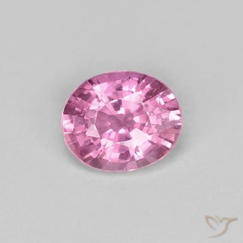 0.49ct 天然 非常に薄いロイヤルパープルピンク サファイア, 楕円形, VS