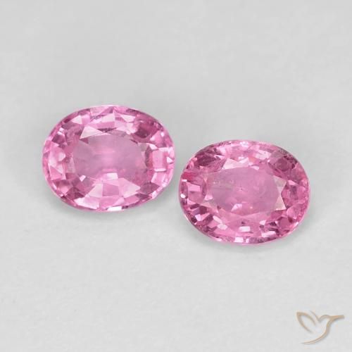 0.89 カラット ルース ピンク サファイア、5.1 x 4 mm オーバル カット、マダガスカル産, Photo A
