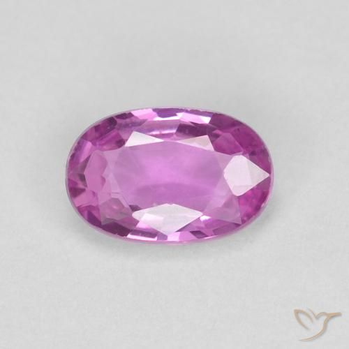 0.47ct 天然 ピンクがかったパープル サファイア, 楕円形, VVS