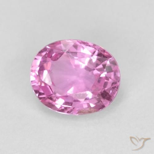 0.48ct 天然 ロイヤルパープルピンク サファイア, 楕円形, VVS