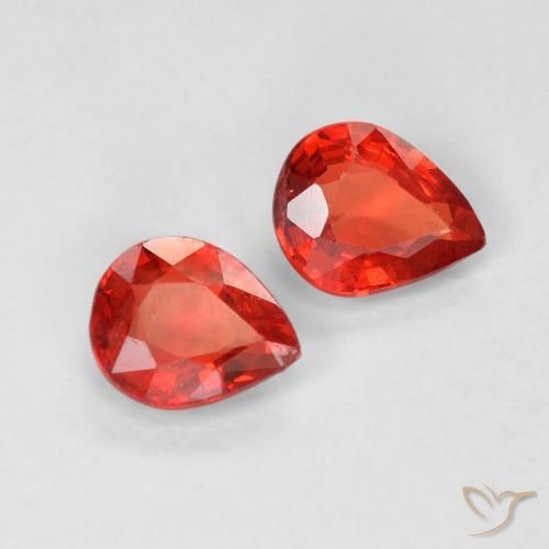 Shop natural 0.83ct 明るい赤 サファイア gems, 洋梨の形, from タンザニア at GemSelect. In stock, global shipping!