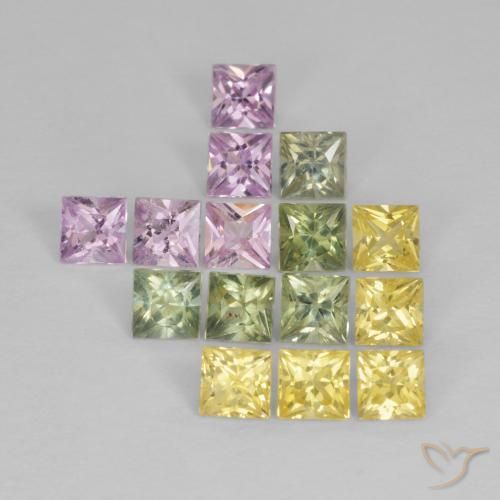 Shop natural 3.01ct マルチカラー サファイア gems, 四角形, from タンザニア at GemSelect. In stock, global shipping!